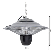Load image into Gallery viewer, Outsunny 1500W Halogen Patio Heater - Stylish, Versatile, Indoor/Outdoor Comfort

