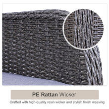Load image into Gallery viewer, Modern 3-Piece Cushioned Rattan Lounger Set for Stylish Outdoor Relaxation
