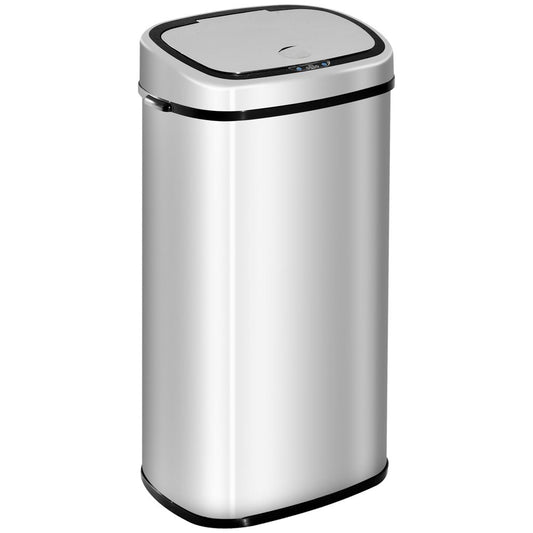 Touchless Stainless Steel Sensor Bin - 68L Automatic Trash Solution