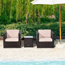 Load image into Gallery viewer, Outsunny 2-Seater Rattan Sofa Set with Cushions - Stylish &amp; Weather Resistant
