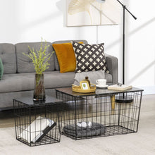 Load image into Gallery viewer, Stylish HOMCOM Set of 2 Versatile Side Tables with Storage - Modern &amp; Chic
