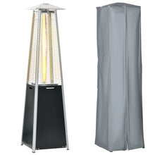 Load image into Gallery viewer, 11.2KW Pyramid Patio Gas Heater with Wheels - Stay Cozy Outdoors All Year!
