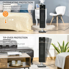 Load image into Gallery viewer, Ceramic Tower Heater Oscillating Space Heater w/ Remote Control 8hrs Timer

