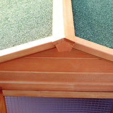 Load image into Gallery viewer, Deluxe Wooden Rabbit Hutch: Spacious Multi-Tier Pet Habitat with Outdoor Run
