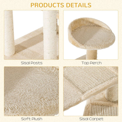 Ultimate Cat Tree Tower: Climbing & Scratching Paradise for Happy Kittens!