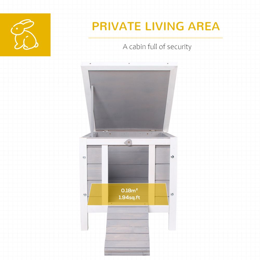 Deluxe Wooden Rabbit Hutch: Safe, Stylish Home for Bunnies & Small Pets