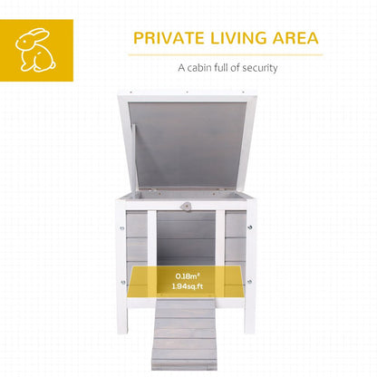 Deluxe Wooden Rabbit Hutch: Safe, Stylish Home for Bunnies & Small Pets