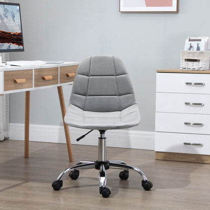 Vinsetto Grey Ergonomic Office Chair - Adjustable Height & Luxurious Comfort