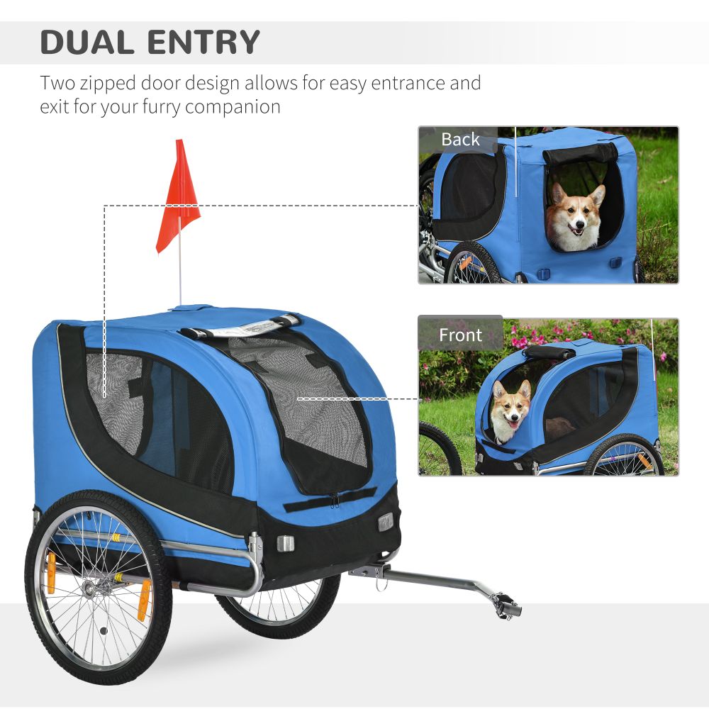Stylish Pet Bike Trailer: Safe Travel Carrier for Small Dogs & Cats