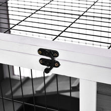 Load image into Gallery viewer, Elevated 2-Floor Indoor Rabbit Hutch with Wheels - Cozy &amp; Compact Design
