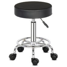 Load image into Gallery viewer, Round Stool Ha Ha Feet Rotation Bar Stool Black
