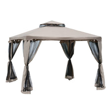 Load image into Gallery viewer, Outsunny 2-Tier Outdoor Gazebo with Netting – Elegant UV Protection &amp; Durability
