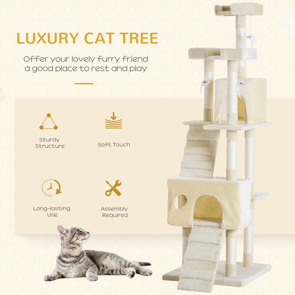Ultimate Cat Tree: Scratcher Post, Condo, Play Toy & Perch for Happy Kittens!