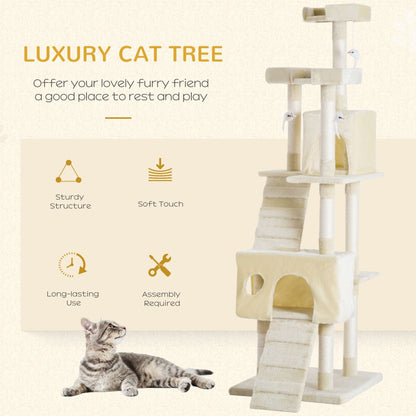 Ultimate Cat Tree: Scratcher Post, Condo, Play Toy & Perch for Happy Kittens!