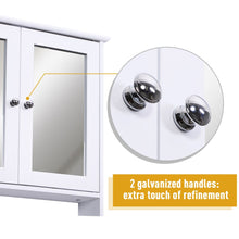 Load image into Gallery viewer, Stylish Wall-Mounted Cabinet with Mirrored Doors - Perfect for Bathroom &amp; Living Room
