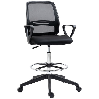 Ergonomic Tall Drafting Chair with Adjustable Height & Footrest for Comfort