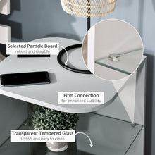 Load image into Gallery viewer, HOMCOM Modern Three-Tier Corner Side Table with Storage - Stylish Grey Design
