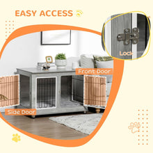Load image into Gallery viewer, Stylish PawHut Dog Crate End Table: Cozy, Functional, and Secure for Pets!

