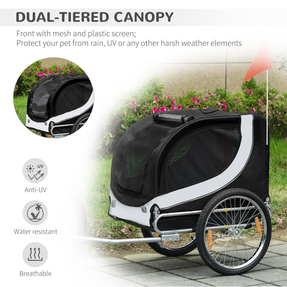 Premium Pet Bicycle Trailer: Waterproof Dog & Cat Carrier for Easy Travel