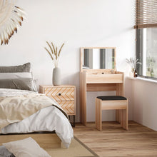 Load image into Gallery viewer, Chic HOMCOM Dressing Table Set: Mirror, Stool &amp; Versatile Flip-Top Design
