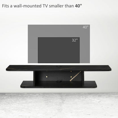Space-Saving Floating TV Unit with Stylish Storage - Modern Wall-Mount Console