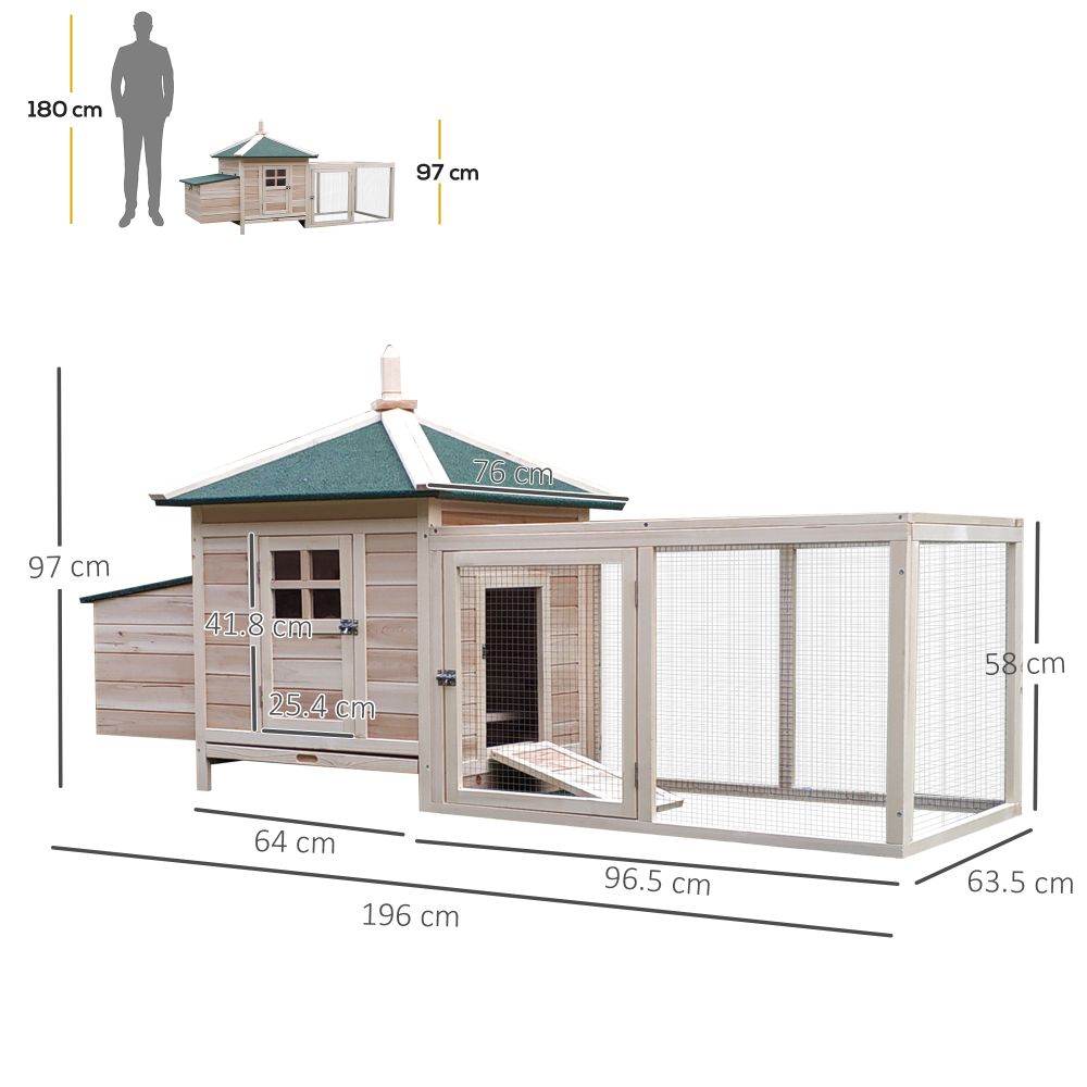 PawHut Deluxe Wooden Chicken Coop: Safe, Spacious & Stylish Pet Sanctuary
