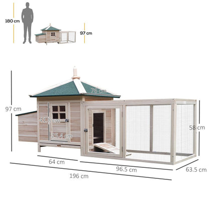 PawHut Deluxe Wooden Chicken Coop: Safe, Spacious & Stylish Pet Sanctuary