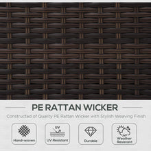 Load image into Gallery viewer, Cozy Rattan Garden Armchair - Fire-Resistant with Plush Cushions &amp; Supportive Design
