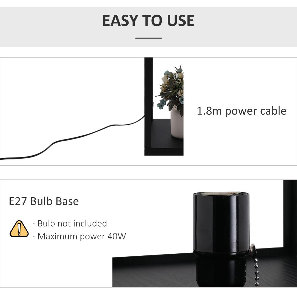 Modern 4-Tier Shelf Floor Lamp - Stylish Lighting & Storage Solution