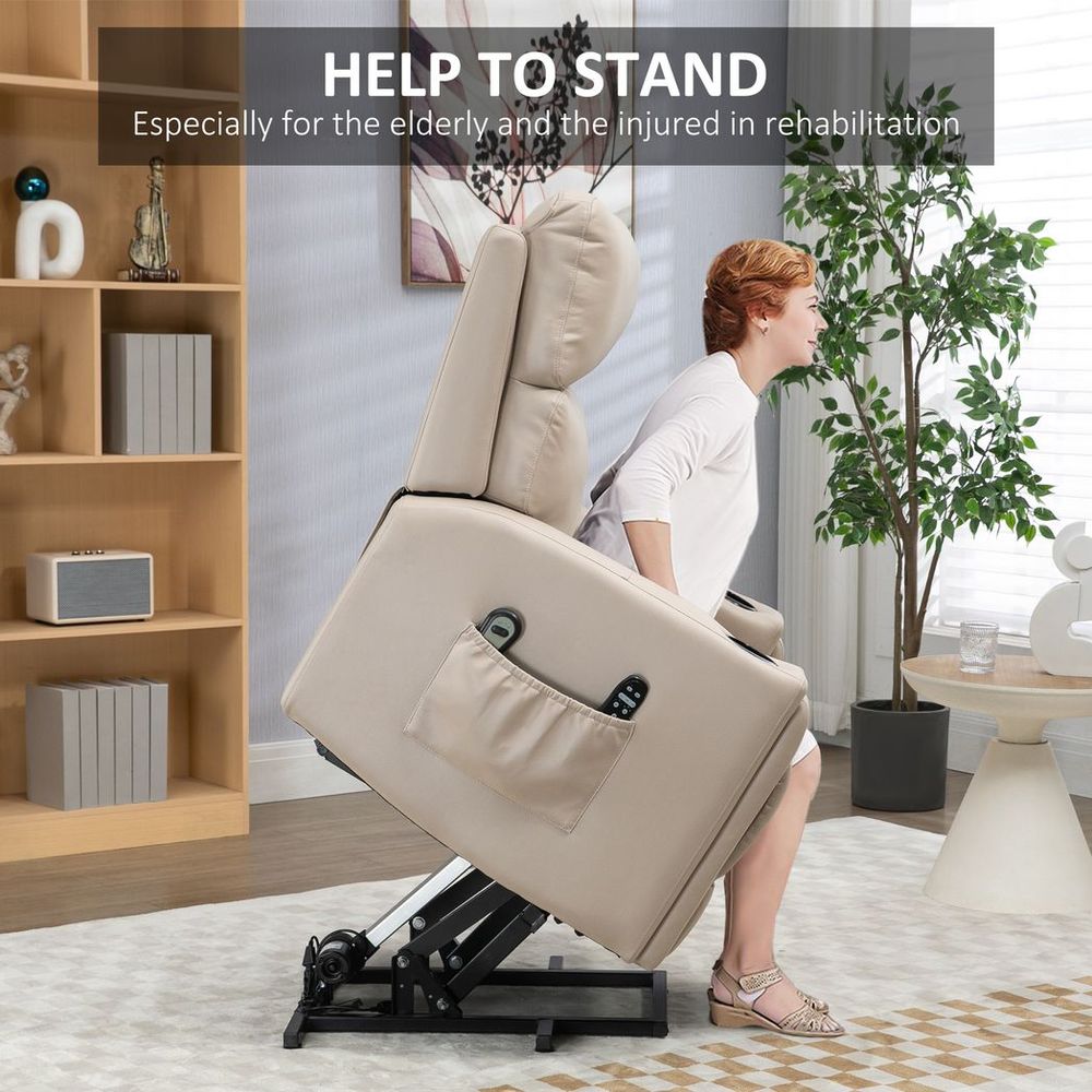 HOMCOM Power Lift Recliner Chair with Vibration Massage & Heat - Comfort Unleashed