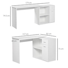 Load image into Gallery viewer, Modern L-Shaped Computer Desk with 360° Rotating Function – Stylish &amp; Space-Saving
