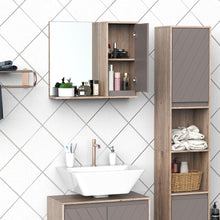 Load image into Gallery viewer, Elegant Wall-Mounted Bathroom Cabinet with Mirror &amp; Adjustable Storage Shelf
