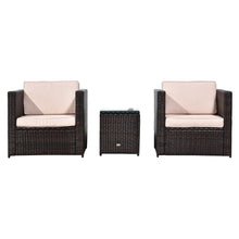 Load image into Gallery viewer, Outsunny 2-Seater Rattan Sofa Set with Cushions - Stylish &amp; Weather Resistant

