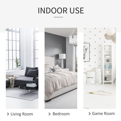 Cozy Bohemian Macrame Swing Chair with Padded Cushion & Stylish Tassels - Grey