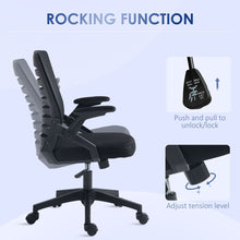 Load image into Gallery viewer, Vinsetto Ergonomic Mesh Office Chair with Lumbar Support &amp; Swivel Design - Black
