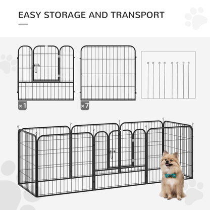 Versatile Folding Pet Playpen - Safe & Stylish Dog, Rabbit, Puppy Cage