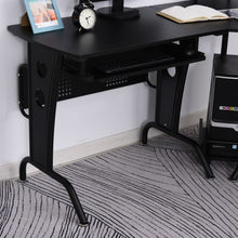 Load image into Gallery viewer, Compact L-Shaped Corner Desk with Steel Frame &amp; CPU Holder for Home &amp; Gaming

