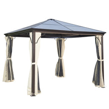 Load image into Gallery viewer, Elegant 3m x 3m Aluminium Gazebo with Netting &amp; Curtains - Outdoor Oasis
