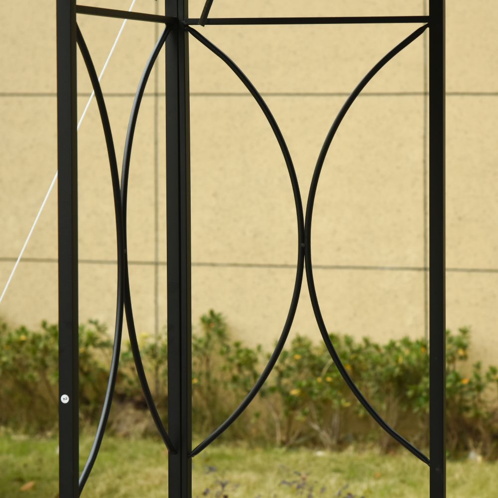 Stunning 3x3m Metal Gazebo - Elegant Shade for Outdoor Parties & Relaxation