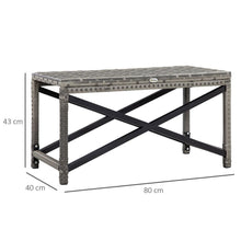 Load image into Gallery viewer, Stylish PE Wicker Outdoor Coffee Table - Durable, Spacious &amp; Elegant Design
