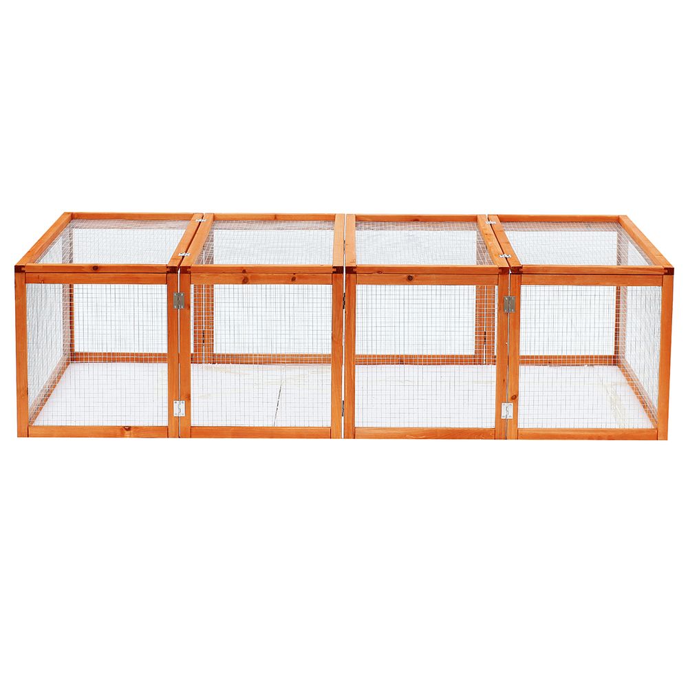 Safe & Spacious Rabbit Hutch with Run: Outdoor Playtime Perfected!