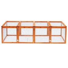 Load image into Gallery viewer, Safe &amp; Spacious Rabbit Hutch with Run: Outdoor Playtime Perfected!
