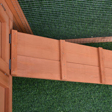 Load image into Gallery viewer, Deluxe 2-Tier Wooden Rabbit Hutch with Waterproof Roof &amp; Spacious Run
