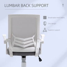 Load image into Gallery viewer, Vinsetto Grey Mesh Swivel Office Chair with Lumbar Support &amp; Adjustable Height
