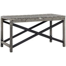 Load image into Gallery viewer, Stylish PE Wicker Outdoor Coffee Table - Durable, Spacious &amp; Elegant Design
