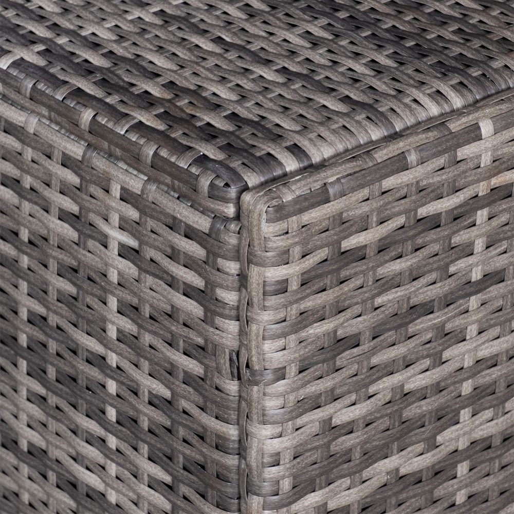 Outsunny Grey 6-Seater Rattan Sofa Set with Cushions - Stylish Comfort Awaits!