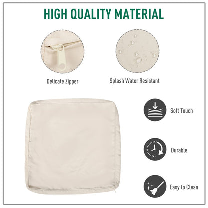 Revive Your Rattan: 12-Piece Beige Outdoor Cushion Replacement Set