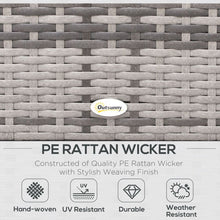 Load image into Gallery viewer, Stylish 3-Piece Rattan Dining Sofa Set with Cushions for Outdoor Elegance
