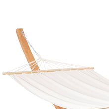 Load image into Gallery viewer, Deluxe Outdoor Hammock with Curved Wooden Stand - Relax in Comfort!
