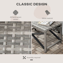 Load image into Gallery viewer, Stylish PE Wicker Outdoor Coffee Table - Durable, Spacious &amp; Elegant Design
